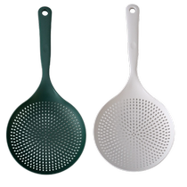 Kitchen colander non-stick pot household noodles and dumplings draining spoon soup powder mesh sieve spoon noodles spoon long handle large blanching spoon