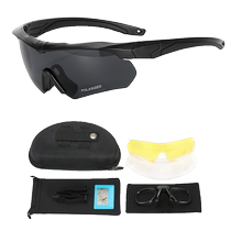 户外CS特战射击十字弓战术眼镜防风沙战术护目镜偏光作战墨镜套装