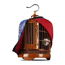 Bird Cage Painting Brow PARROT BIG NUMBER HOME ROUND BAMBOO CHOREOGRAPHY SPECIAL OLD BAMBOO RETRO HAND MADE OF BAMBOO BOUTIQUE BIRD CAGE