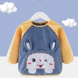 Детский защитный водонепроницаемый нагрудник, демисезонный фартук для еды, слюнявчик подходит для мужчин и женщин, анти-грязь, сзади на завязках