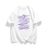 Белая летняя хлопковая футболка, по фигуре