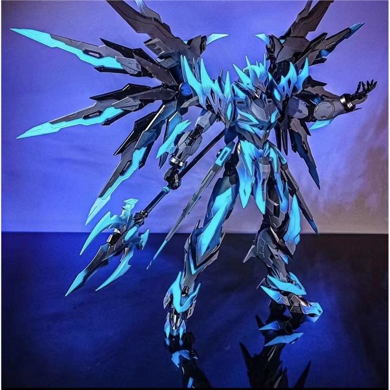 Compatible with LEGO Gundam assembly deformation motor core Lu Bu Bai Xueji mecha model boy toy blind box building blocks