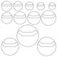 Ins 58mm barji pendant protective cover 78mm transparent round badge anti-fall animation peripheral millet storage set transparent love little red book same style card cover self-enclosure dustproof high translucent and thick