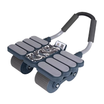 Abdominal Wheel Automatic Rebound 2024 Professional Fitness Equipment Tablet Support Exercise Exercise Abdominal Muscles Four-Wheel Yoga Mat