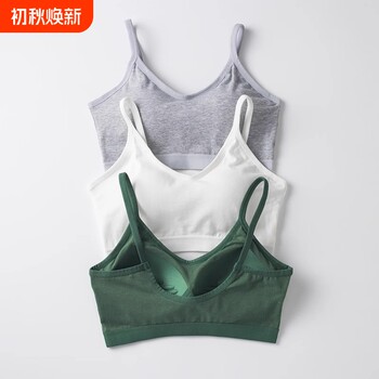 Sports beauty vest wrapped in chest thin style without steel ring underwear for women's bra gathered bra suspender anti-exposure small breasts