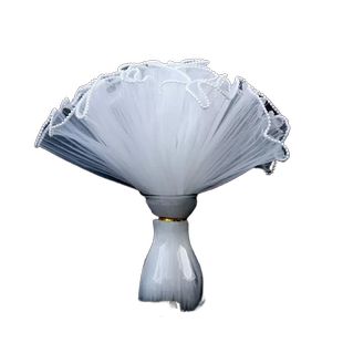 波浪纱花束包装纸内衬diy全套鲜花包花纸纱网材料用珍珠12号定型