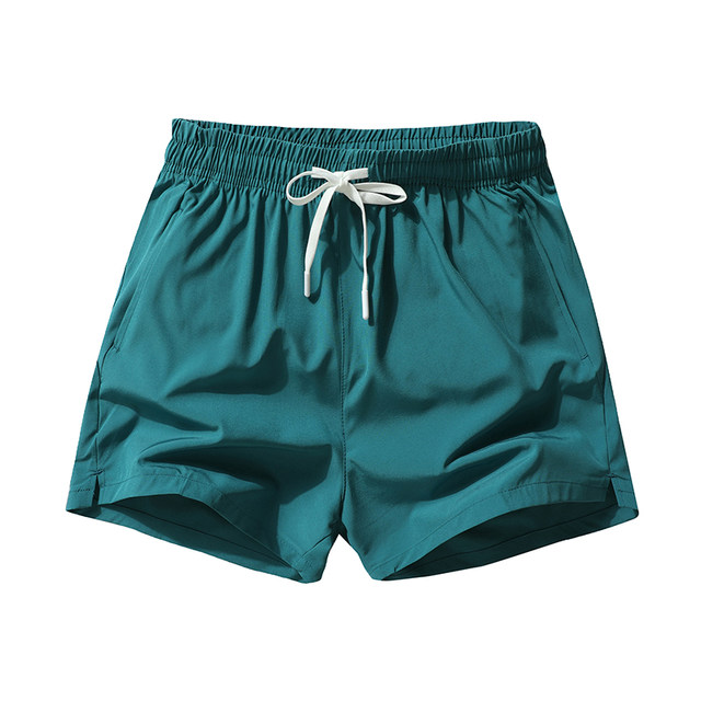 ໂສ້ງຂາສັ້ນສາມຈຸດແຫ້ງໄວສໍາລັບຜູ້ຊາຍແລະແມ່ຍິງ, summer ice silk casual loose men's home fitness runs shorts