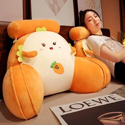 Bedside Cushion Soft Bag Waist Protection Back Pillow Large Backrest Sofa Pillow Bed Pillow Pregnant Women Students Summer High Density