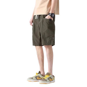 工装短裤男士夏季速干薄款透气2024新款宽松潮牌男生运动五分裤子