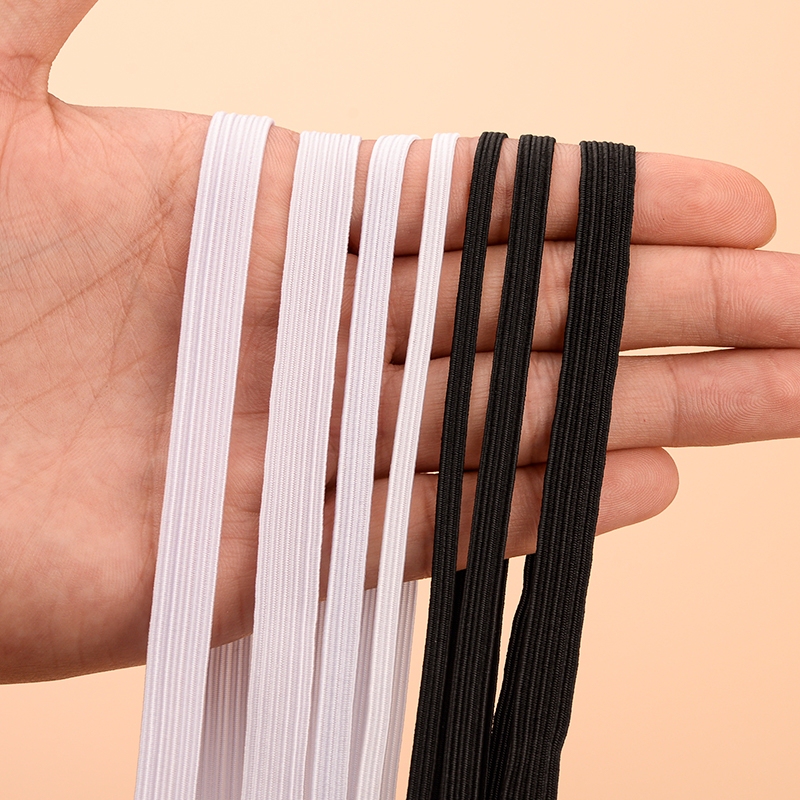 Elastic Band with High Elasticity and Durability, Thin and Flat, for Children's Pants Waistband, Elastic Waistband, Trouser Leg Elastic Band, Elastic Cord, Cuff