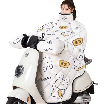 电动车挡风被四季通用冬季加绒加厚冬天电瓶摩托车春秋款防风防水