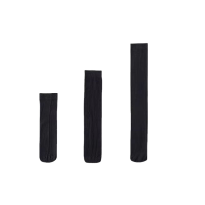 黑色薄款春夏中筒袜|千人加购