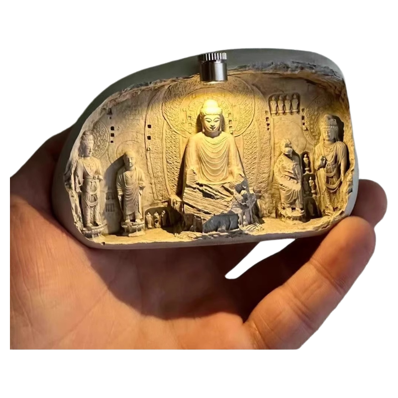 『風華堂』2A036 福 龍紋 彫刻 香筒 珍品 供奉 仏具