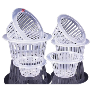 花盆定植篮 水培植物玻璃花瓶 绿萝定植篮无土栽培花卉浅型固根器