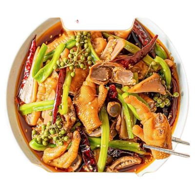 馋小厨椒麻大杂烩荤素搭配开胃