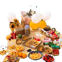 Spring outing mat picnic mat moisture-proof mat thickened portable outdoor folding grass canvas waterproof music festival camping