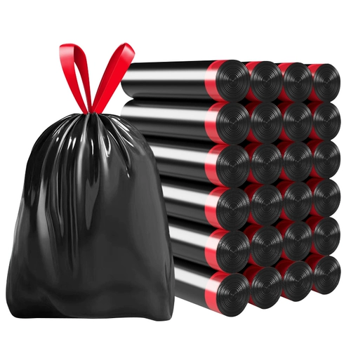 Большой пластиковый автоматический портативный мусорный мешок для домашнего использования, увеличенная толщина, подходит для подростков