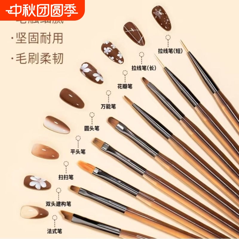 Nail Art Brush Set for Line Drawing, Gradient Effects, Ultra-Fine Dotting Tools, and French Manicure Techniques Nail Art Brush Set for Line Drawing, Gradient Effects, Ultra-Fine Dotting Tools, and French Manicure Techniques