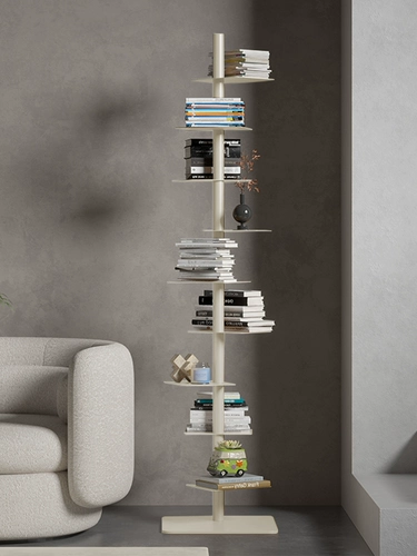 Крутящаяся невидимая книжная полка, многослойный простой стенд, система хранения, книжный шкаф