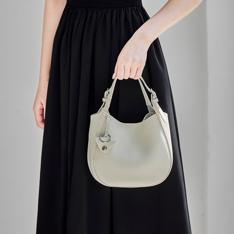 Vegetable Basket Bucket Bag for Women 2026 New Model Genuine Leather Soft Leather Tote Bag Niche Design High-End Feel Handbag Crossbody Bag