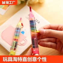 Replaceable core oil pastel childrens color crayon 20 colors kindergarten colorful stick baby portable and safe