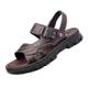 Sandals Men's 2024 New Beach Shoes Men's Summer External Wear Breathable Anti-Slip Anti-odor Dad Sandals Thick Sole