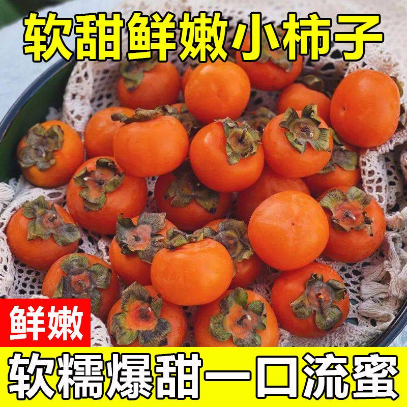 冰柿子广西流心甄选爆浆生鲜溏心半干燥无霜去皮冰柿,甜蜜冬季必备!🌟-柿饼-淘宝百科网
