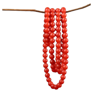 凉山南红手串川料保山柿子红烤色石英玛瑙手链满色满肉多圈本命年