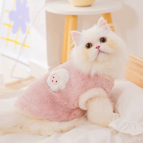 Высококачественная плюшевая домашняя кошка собака осень и зимняя одежда