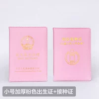 Свидетельство о небольшом розовом свидетельстве о рождении+Свидетельство о вакцинации