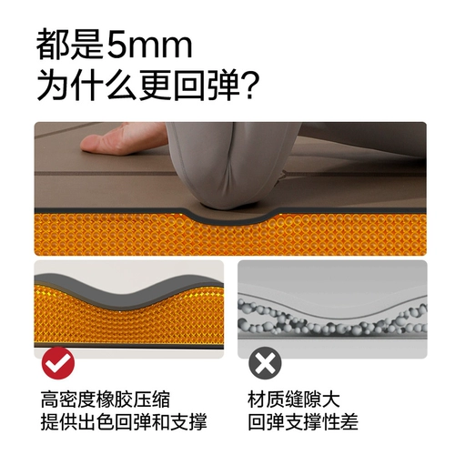 Натуральный резиновый нескользящий полиуретановый ковер для домашнего использования для спортзала