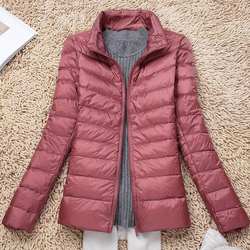 Yalu Stand-Collar Women's Lightweight Short down Jacket, Slim-Fit Lightweight down Jacket, Plus-Size Trendy Coat Yalu Stand-Collar Women's Lightweight Short down Jacket, Slim-Fit Lightweight down Jacket, Plus-Size Trendy Coat