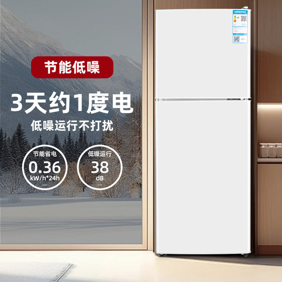 志高小冰箱家用一级节能省电租房宿舍用办公室迷你双门电冰箱