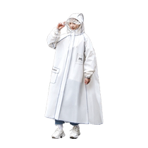 Womens new all-in-one long raincoat full-body rainproof adult outdoor electric poncho for solo mountaineering and hiking