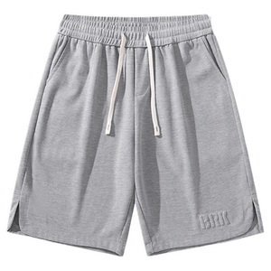 青年运动短裤夏季新款字母立体钢印潮流宽松直筒休闲五分裤男士