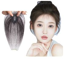 Real hair bangs wig for women with fetal hair and broken hair thin and invisible forehead curtain hair replacement patch to cover white hair and increase hair volume