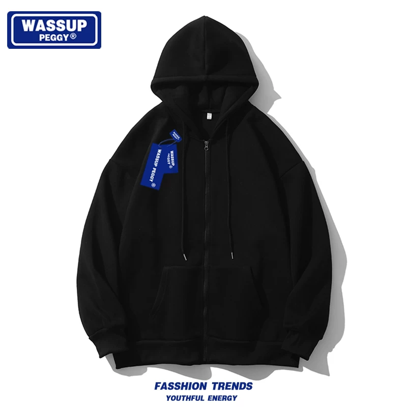 Кенди HOODIE WASSUP PEGGY, демисезонный свитшот, спортивная куртка, американский стиль, оверсайз