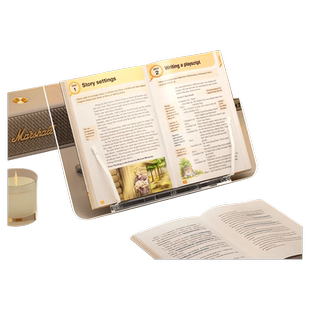 埃普阅读架书立架亚克力书架隐形透明多功能桌面儿童绘本看书神器读书阅读支架书夹固定书本ipad平板支架写字