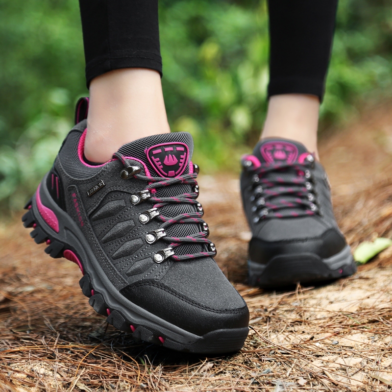 Mountaineering Shoes for Women, Non-Slip Outdoor Shoes, Wear-Resistant Hiking Shoes for Men, Casual Hiking Sports Shoes, Cross-Country Running Shoes, Autumn Shock-Absorbing Shoes