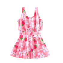 Childrens swimsuit girls one-piece summer new girls sun protection swimsuit middle and older children junior high school baby swimming equipment