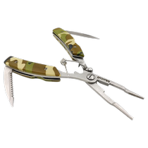 Musta Multifunctional Lua Pliers MT023C Stainless Steel Corrosion Resistant Cutting PE Line Fishing Gear Hook Removing Pliers Fishing Tools