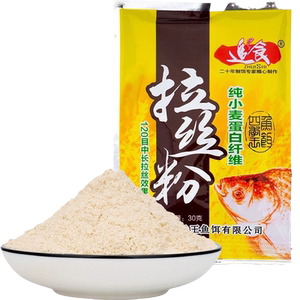 草莓香精+拉丝粉+南极虾粉