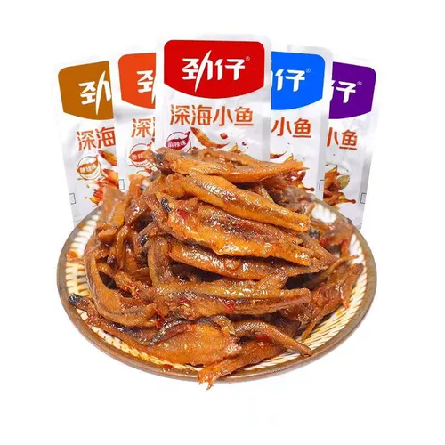 劲仔 Маленькая рыба цай рыба 40 упаковка, сомелона рыба рыба Хунань Специальная пряная рыба закуски закуски