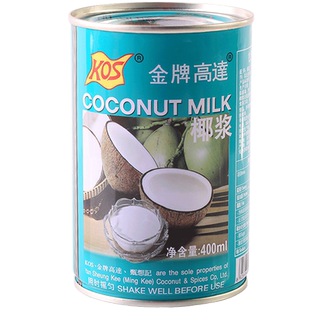 金牌高达椰浆椰奶400ml芋圆西米露淡奶油奶茶店专用烘焙水果捞