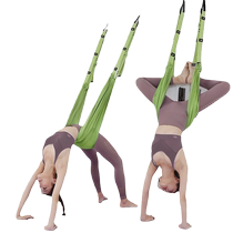 Entraîneur de yoga aérien en position de tête basse Formateur Waist Hanging Door Type suspendu une formation avec une ceinture dextensification du lit suspendu