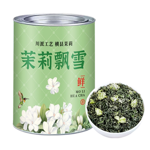 正宗茉莉花茶2024新茶浓香型绿茶可冷泡花草茶川派茉莉飘雪自己喝