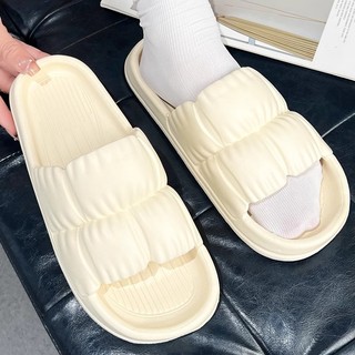 Petal slippers for men, summer, indoor, home, bathroom, soft sole, non-slip, can be worn outside, couple's casual deodorant slippers for women