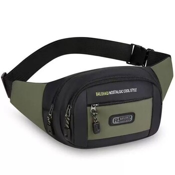 New waterproof waist bag for men and women, multi-functional large-capacity fashion trend chest bag, multi-compartment wear-resistant sports mobile phone bag