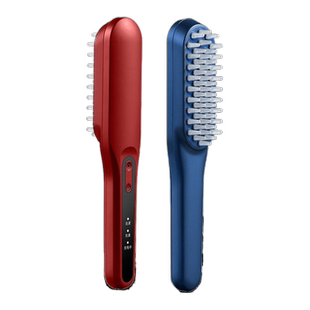 头皮按摩梳红蓝光生发梳激光电动健发梳生发仪头部红光养发震动