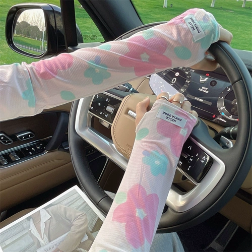 Летний защитный рукав, тонкий солнцезащитный крем для велоспорта, шелковые нарукавники, защита от солнца